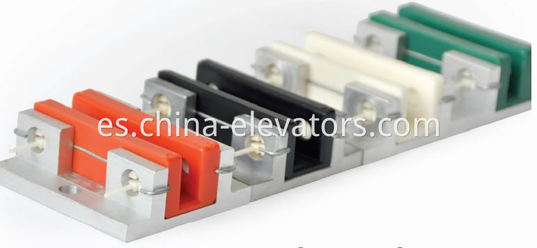 Zapato de guía deslizante de ascensor con inserto de color Elevator Sliding Guide Shoe With Coloured Insert